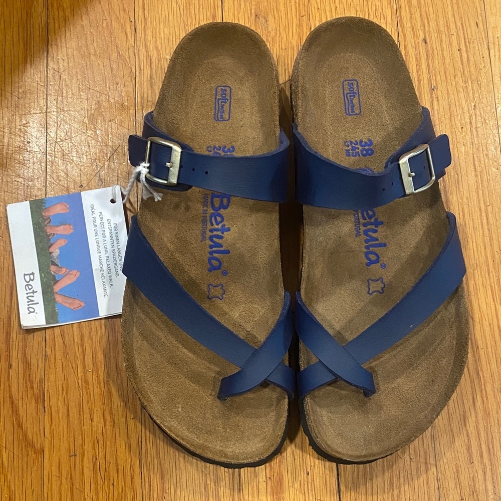 Betula by Birkenstock Navy Blue Strappy Sandals